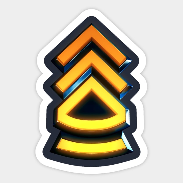 Sergeant First Class - Military Insignia Sticker by Arkal